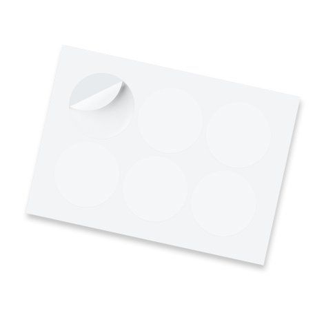 Sticker Sheet 80mm Circle - Gloss - 127920
