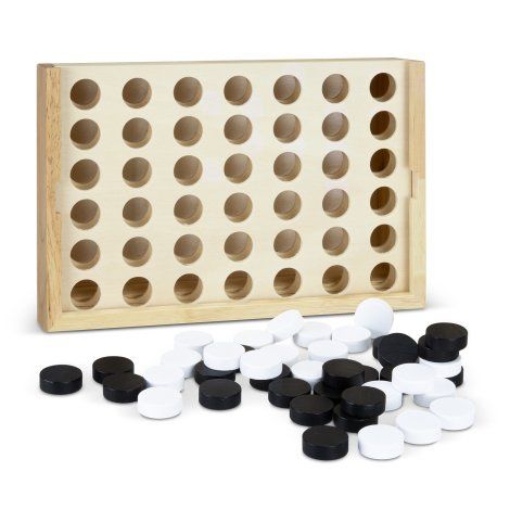 NATURA Quattro Wooden Four-in-a-Row Game - 128885