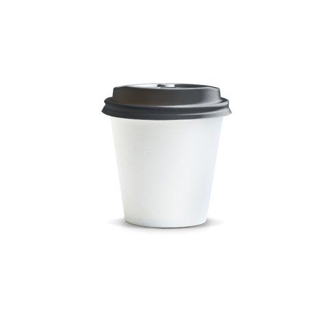 [1294221] Kudos Paper Coffee Cup - 180ml - 129422 (Black)