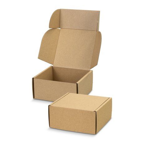 [126420] Die Cut Box with Locking Lid - 130x130x65mm - 129550 (Natural)