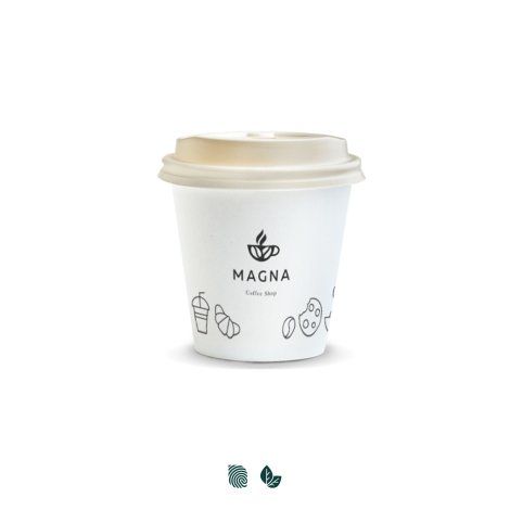Compostable Paper Coffee Cup - 180ml - 129536