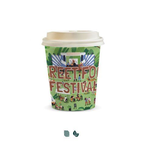 [129537] Compostable Paper Coffee Cup - 230ml - 129537