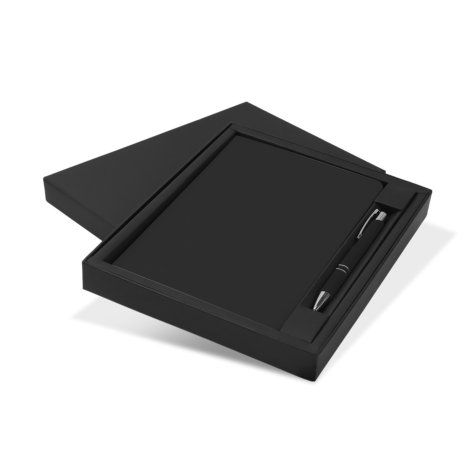 [129660] Kingston Notebook and Pen Gift Set - 129679 (Black)