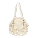 Cotton Mesh Foldaway Tote Bag - Small - 133645