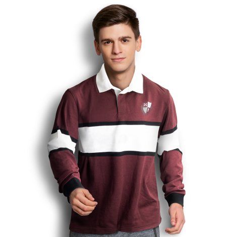 [12116957] Custom Rugby Shirt - 121169 (S, Berry)