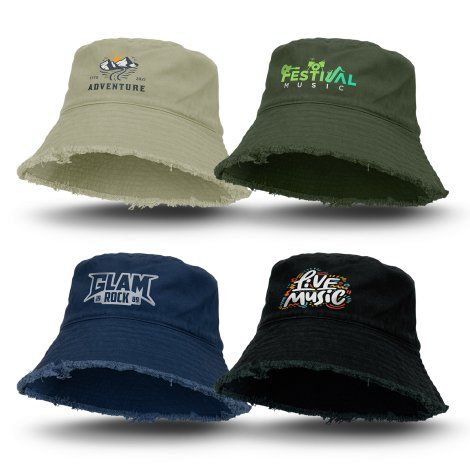 Raw Edge Bucket Hat - 126399