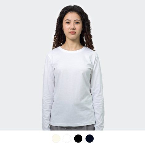 [122860] TRENDSWEAR Harlow Women's Long Sleeve Crew - 122459 (XS, Black)