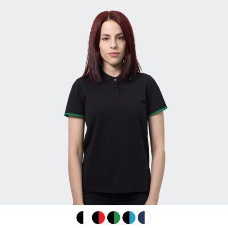 [124594] TRENDSWEAR Williams Womens Polo - 124733 (XS, Black)