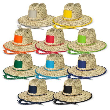 [126367] Tiki Straw Hat - 126396 (LARGE, Black)