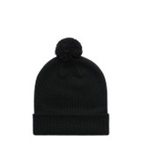 [1124-BLACK-P-OS] Pom Pom Beanie - 1124 (Black)