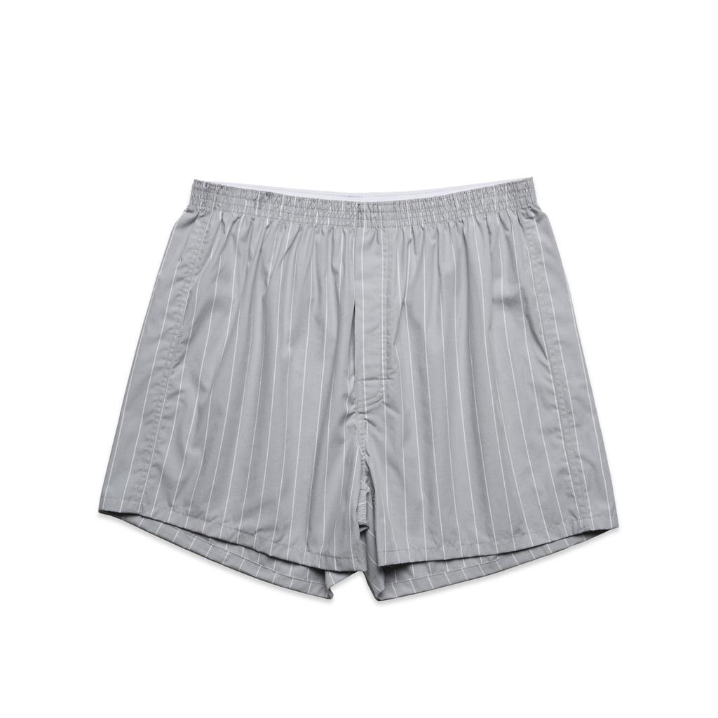[1216-G-S] Boxer Fine Stripe Shorts - 1216 (S)