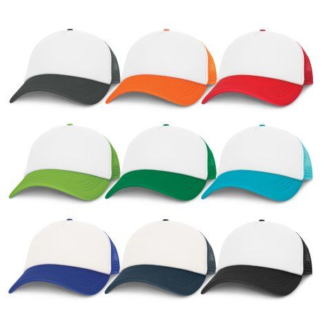 [113050] Cruise Mesh Cap - White Front - 113032 (White/Black)