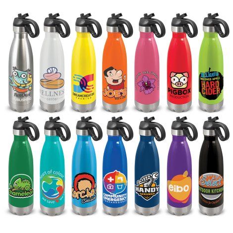 [110899] Mirage Steel Bottle - Flip Lid - 113808 (White)
