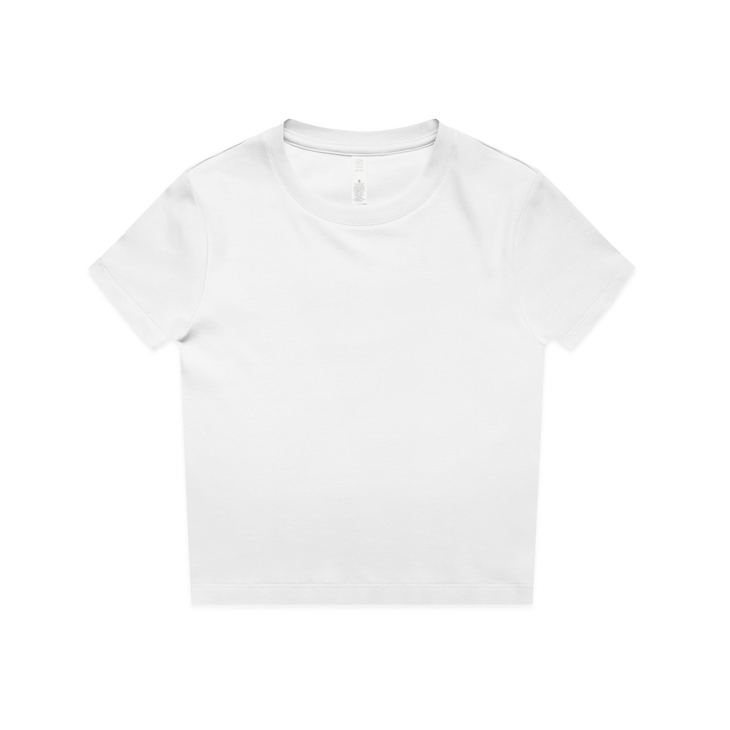 [4061-WHITE-F-XS] Wo's Organic Mini Tee - 4061 (XS, White)