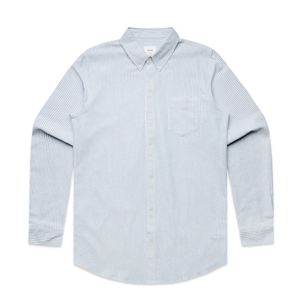 [5403-WH/BL-G-S] Oxford Stripe Shirt - 5403 (S)