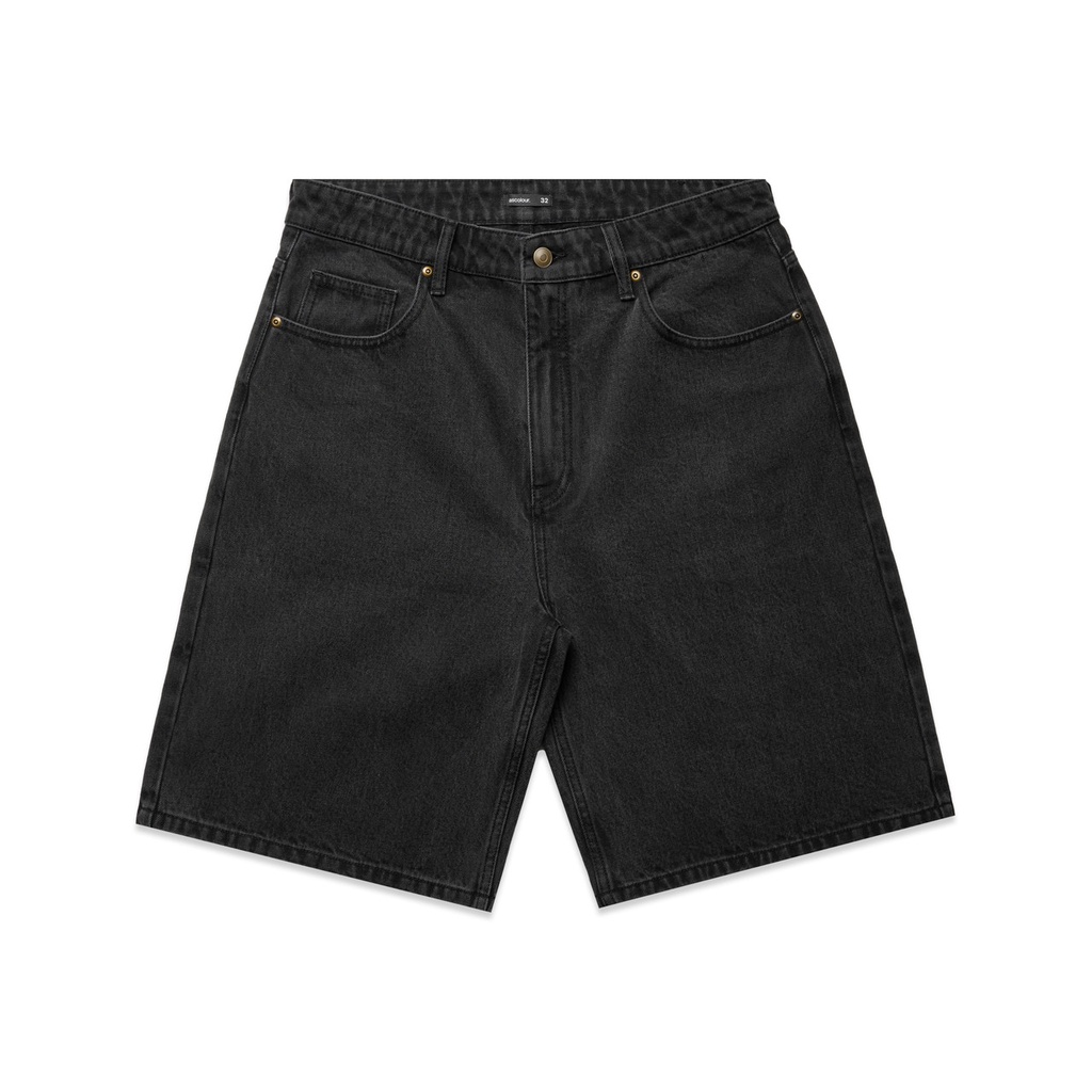 [5831-WSHBK-28] Denim Shorts 23" - 5831 (28, Washed Black)