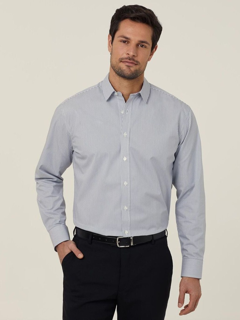 [9352795904539] CATJD9 - Avignon Long Sleeve Shirt (38, GREY/WHITE)
