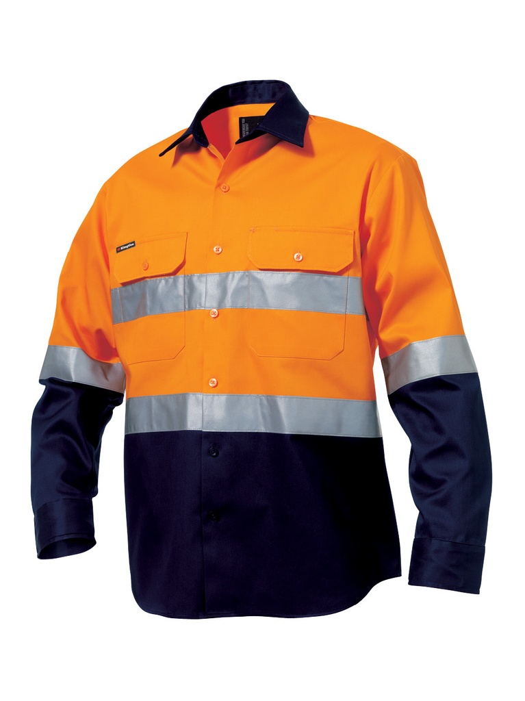 K54315 - Long Sleeve Hi-Vis Open Front Spliced Shirt