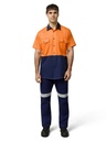 Y07559 - Core Hi-Vis 2 Tone Vented Short Sleeve Shirt