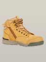 Y60200 - 3056 Lace Up & Side Zip Steel Toe Sfty Boot -Wheat