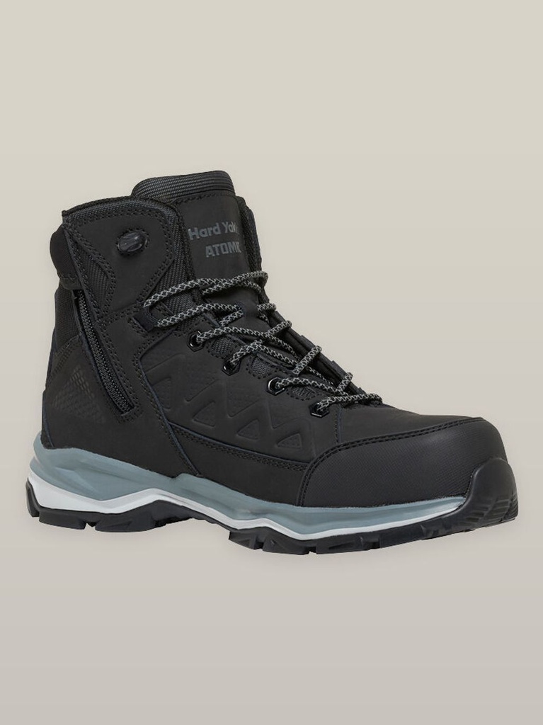 Y60285 - Atomic Hybrid Lace Up/Side Zip Sfty Boot - Black