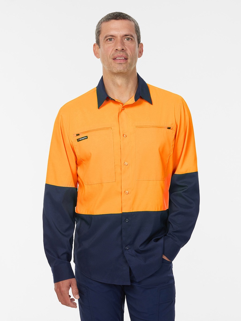 K54036 - Drycool Hi Vis Spliced Shirt Long Sleeve