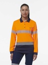 K44223 - WOMENS HYPERFREEZE POLO LONG SLEEVE TAPED