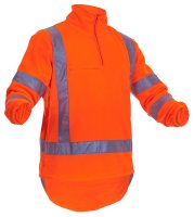 CAUTION TTMC-W POLAR FLEECE 1/2 ZIP -380GM-SIZE 13XL
