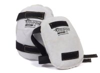 FUSION CHROME LEATHER KNEEPADS, ELASTIC STRAPS, KEVLAR STITC