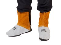 FUSION CHROME LEATHER WELDERS SPATS, VELCRO FASTENING, KEVLA