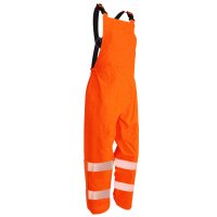 HI VIS PU, BIB TROUSERS, FLAME RETARDANT, ORANGE-SIZE