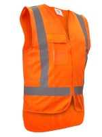 ESKO TTMC-W23 X-BACK SAFETY VEST - NO ID POCKET - SIZE