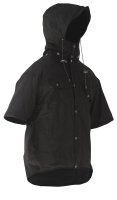 CAUTION HOODED OILSKIN SHORT SLEEVE VEST-SIZE