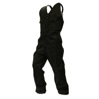 [820006-4] OVERALL ACTION BIB, 300GSM COTTON, BLACK-SIZE (4)