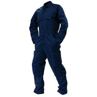 OVERALL LS, 300GSM COTTON, NAVY-SIZE