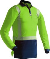 CAUTION D/N L/S SEGMENTED TAPE MICRO FIBRE POLO-SIZE