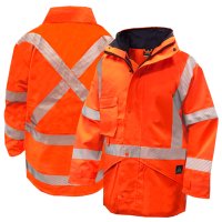 TORRENTIAL RAIN JACKET, ORANGE-SIZE