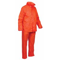 [RNO-S] RAINSUIT NEON ORANGE JACKET & PANT SET - SIZE (S)