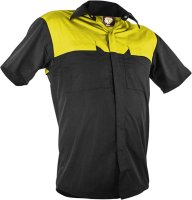 [PCS2000-BK/FLYE-XS] CAUTION POLY COTTON SHORT SLEEVE SHIRT-SIZE (XS)