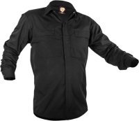 CAUTION POLY COTTON LONG SLEEVE SHIRT-SIZE