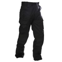 220GSM LIGHT CARGO TROUSERS, RIPSTOP, BLACK-SIZE