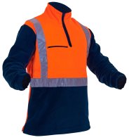 CAUTION D/N POLAR FLEECE 1/2 ZIP TUNIC - 380GM-SIZE
