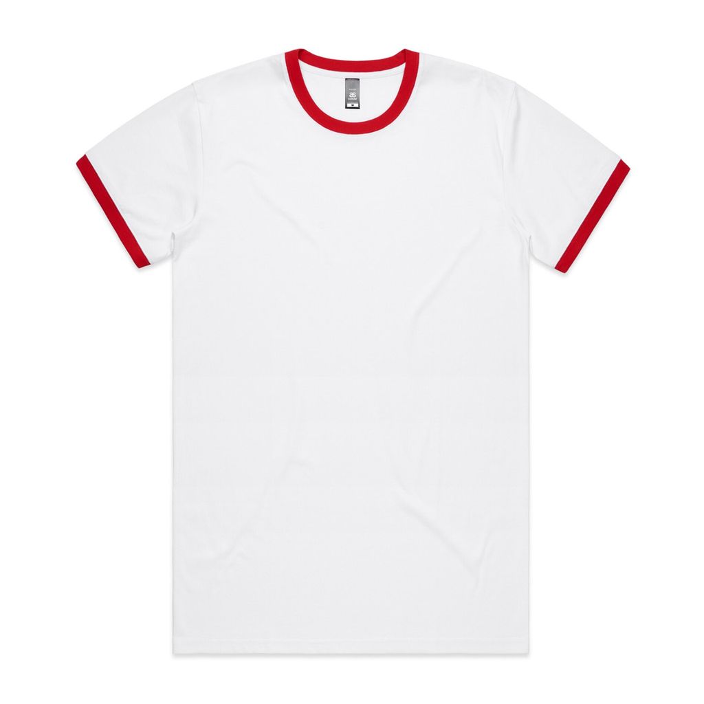 [5053-WHI_B-G-S] Staple Ringer Tee - 5053 (S, White/Black)