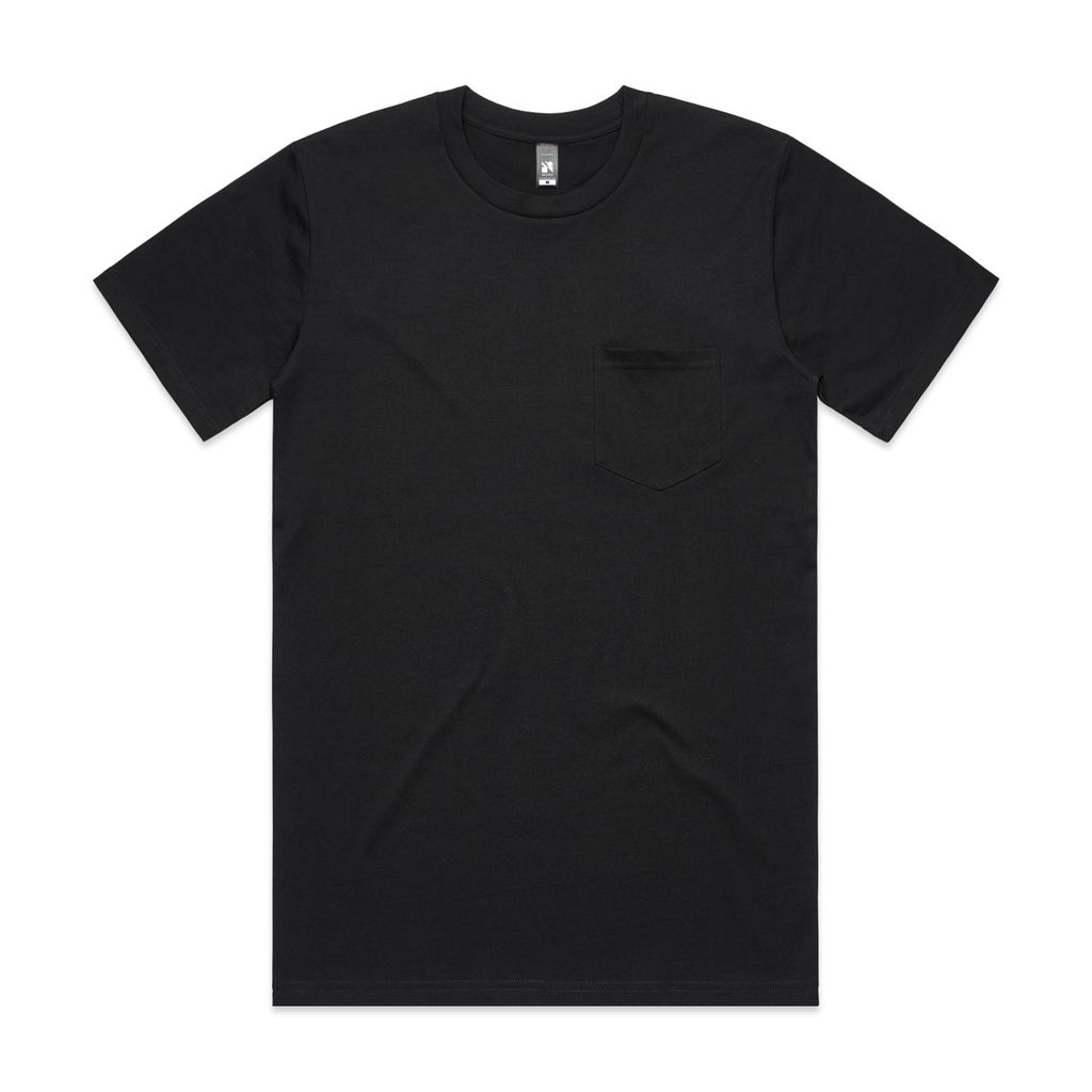 [5027-BLACK-G-S] Classic Pocket Tee - 5027 (S, Black)