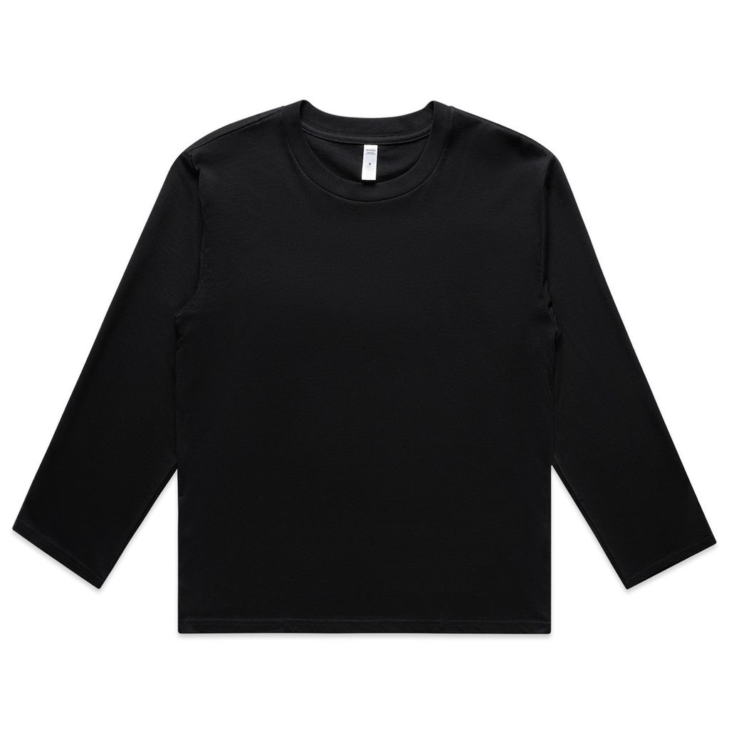 [4071-BLACK-F-XS] Wo's Martina L/S Tee - 4071 (XS, Black)