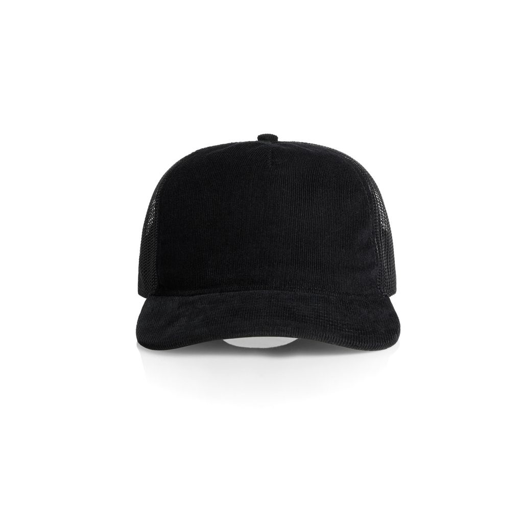 [1157-BLACK-P-OS] Class Cord Trucker Cap - 1157 (Black)