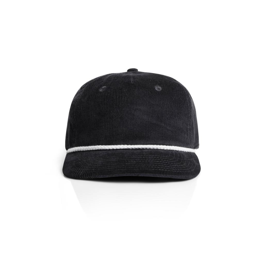 [1185-BL/WH-P-OS] Class Cord Rope Cap - 1185 (Black/White)