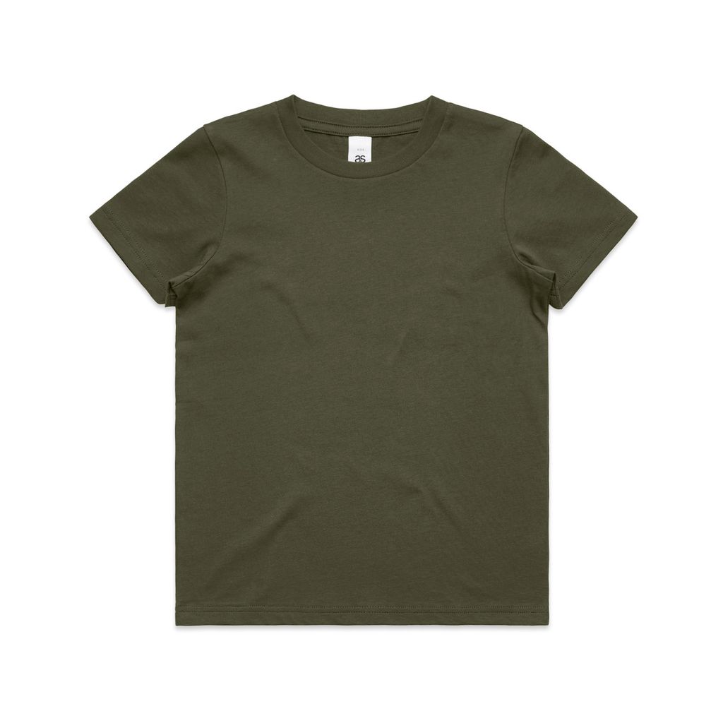 [3005-ARMY-S-2K] Kids Staple Tee - 3005 (2, Army)