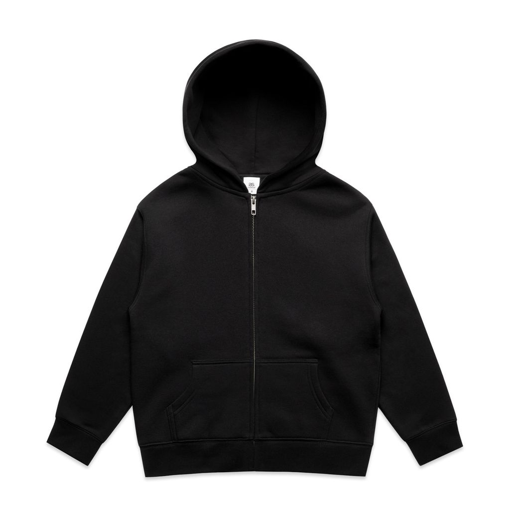 [3039-BLACK-V-8K] Youth Relax Zip Hood - 3039 (8)