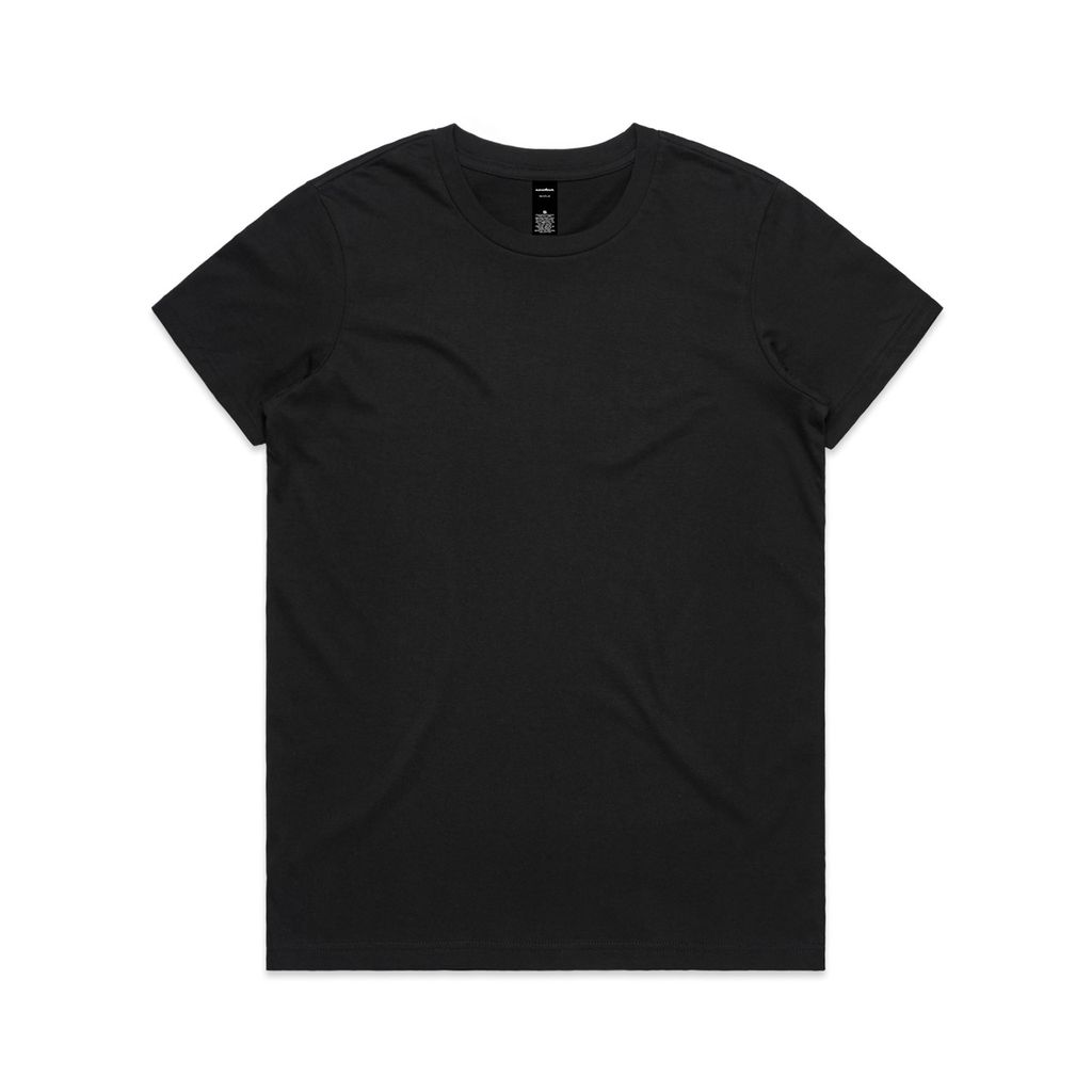 [4001A-BLACK-F-XS] Wo's Maple Active Tee - 4001A (XS, Black)